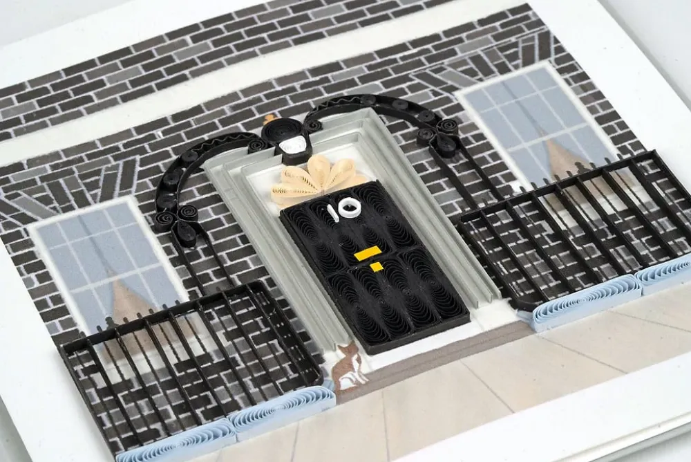 Greeting Cards|10 Downing Street Quilled Greeting Card