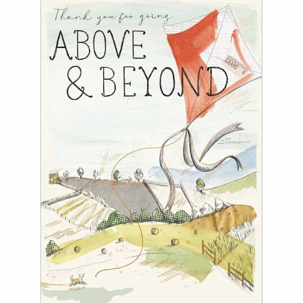 Greeting Cards|Above and Beyond Thank You Card