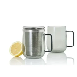 Strainers, Infusers & Spoons|Assorted Mugs|AdHoc Yuna Glass Mug with Infuser