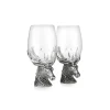 Pewter Gifts & Jewelry|Glasses & Steins|A.E. Williams Stag Wine Glass Pair