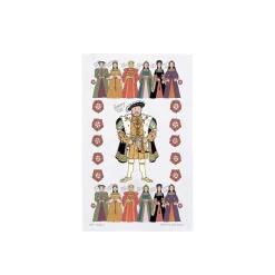 Souvenirs|Cultural Icons|Alison Gardiner Henry the VIII Tea Towel