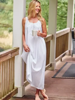 April Cornell Robes, Nightgowns & Dresses|Adeline White Nighty