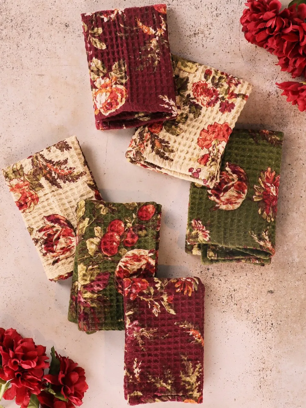 April Cornell Tea Towels|Bountiful Harvest Tiny Tea Towel Bundle