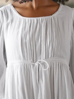 April Cornell Robes, Nightgowns & Dresses|Bronte White Nighty