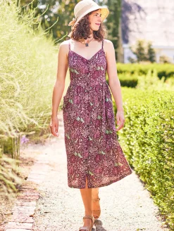 April Cornell Robes, Nightgowns & Dresses|Butterfly Vine Sundress (Fig)