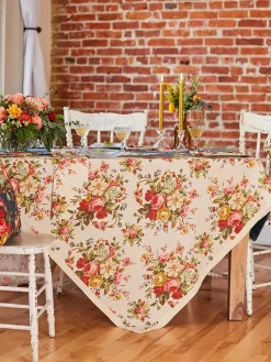 April Cornell Tablecloths|Cassandra Antique Tablecloth, 54" x 90"