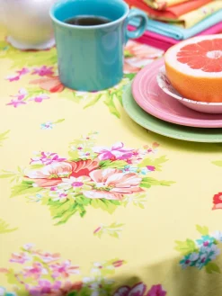 April Cornell Tablecloths|Charming Sunshine Round Tablecloth, 88