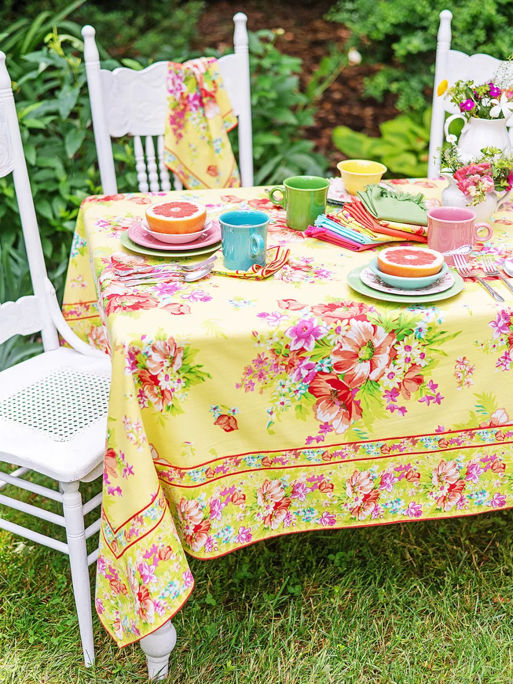 April Cornell Tablecloths|Charming Sunshine Tablecloth, 60" x 90"