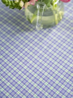 April Cornell Tablecloths|Clover Periwinkle Tablecloth, 60" x 90"