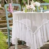 April Cornell Tablecloths|Ella Dot Lace Tablecloth, 56" x 56"