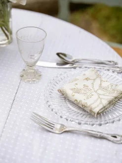 April Cornell Tablecloths|Ella Dot Lace Tablecloth, 56