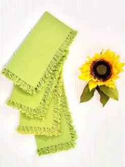 April Cornell Cotton Napkins|Essential Light Green Napkins