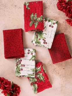 April Cornell Tea Towels|Holly Song Tiny Towel Bundle