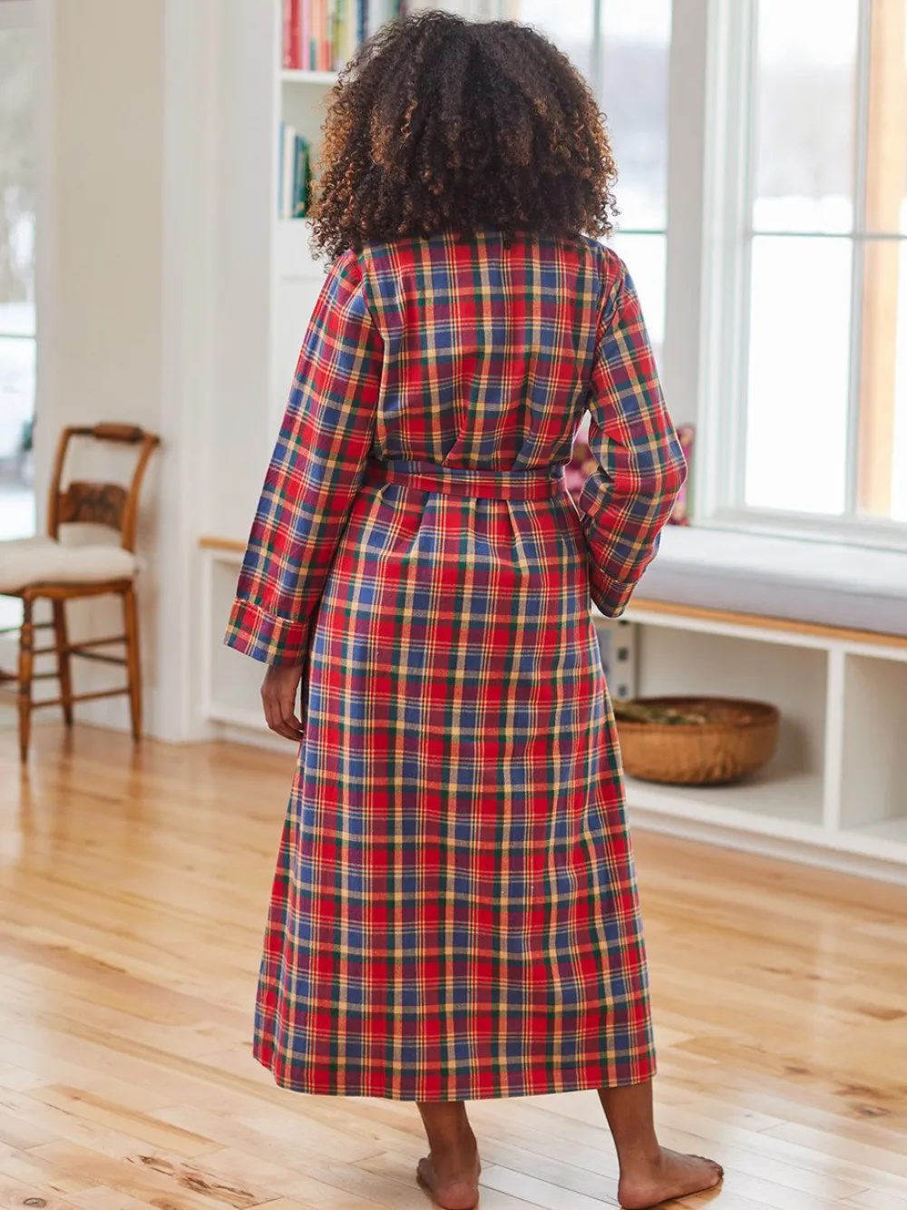 April Cornell Robes, Nightgowns & Dresses|Home Day Red & Green Dressing Gown