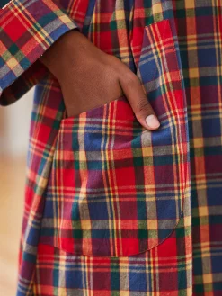 April Cornell Robes, Nightgowns & Dresses|Home Day Red & Green Dressing Gown