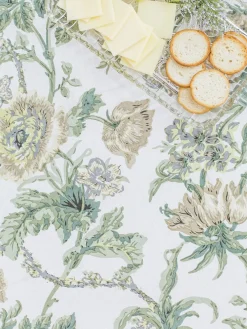 April Cornell Tablecloths|Lillian Ecru Tablecloth, 60