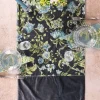 April Cornell Table Runners|Lillian Velvet Runner (Charcoal)