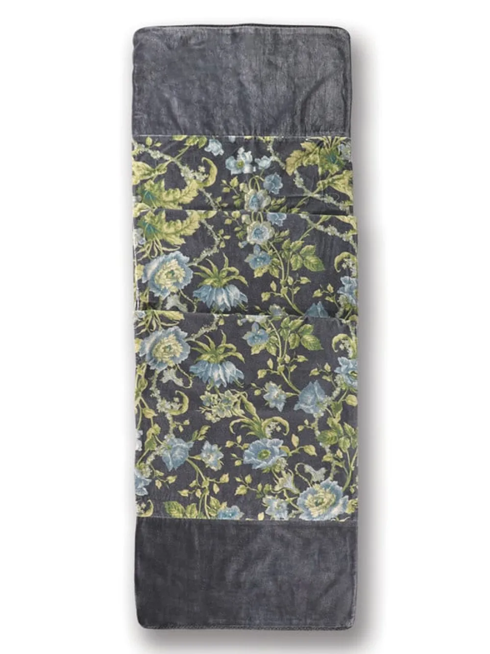 April Cornell Table Runners|Lillian Velvet Runner (Charcoal)