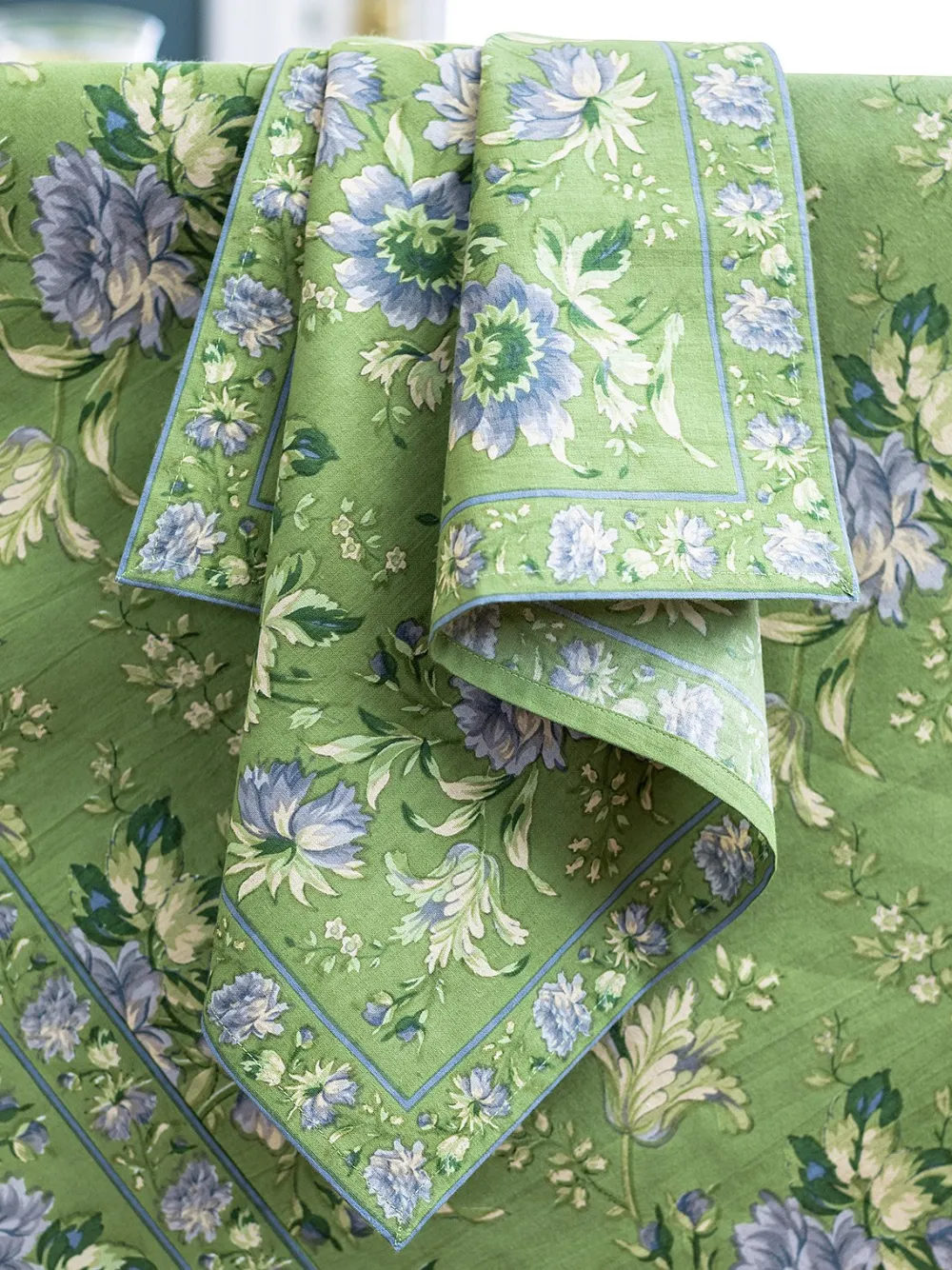 April Cornell Cotton Napkins|Music Cotton Napkin Set in Jade