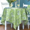 April Cornell Tablecloths|Music Square Tablecloth in Jade, 54" x 54"