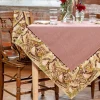 April Cornell Tablecloths|Pheasant Cabernet Tablecloth, 60" x 90"