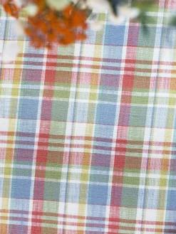 April Cornell Tablecloths|Sunwashed Plaid Tablecloth, 60" x 90"