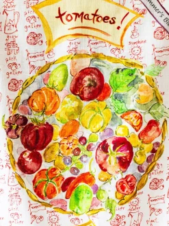 April Cornell Tea Towels|Tomato Tea Towel