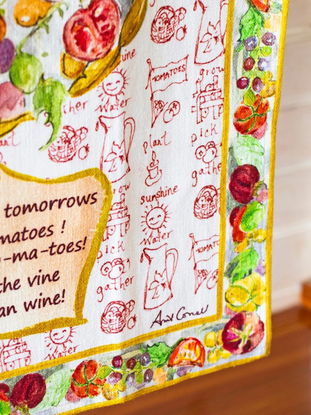 April Cornell Tea Towels|Tomato Tea Towel