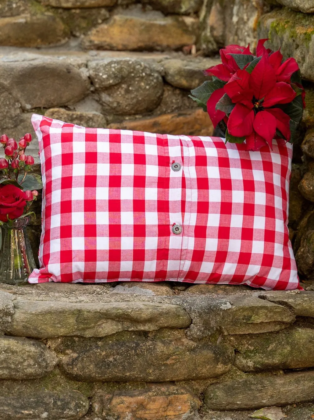 April Cornell Throws & Pillows|Victorian Christmas Cushion