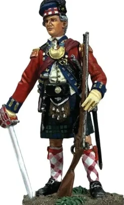 W. Britain Miniatures|Art of War: 84th Regiment Officer, Royal Highland Emigrants, 1777 Figurine
