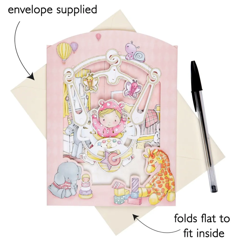 Greeting Cards|Baby Girl Swing Card