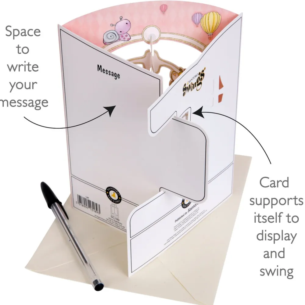 Greeting Cards|Baby Girl Swing Card