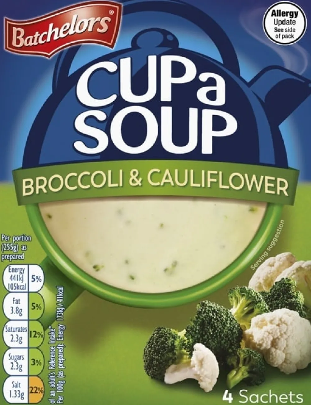 Groceries|Batchelors Cup-a-Soup Broccoli & Cauliflower