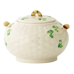 Belleek Belleek|Creamers & Sugar Bowls|Classic Shamrock Sugar Bowl
