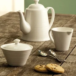 Belleek Belleek|Creamers & Sugar Bowls|Living Ripple Creamer & Sugar