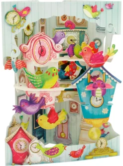 Greeting Cards|Birds & Clocks Swing Card