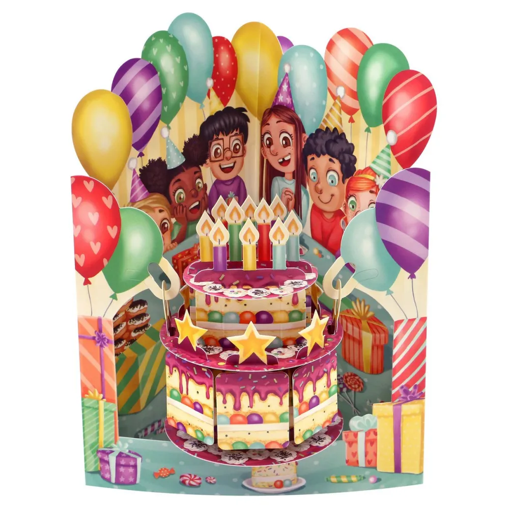 Greeting Cards|Birthday Cake Swing Card