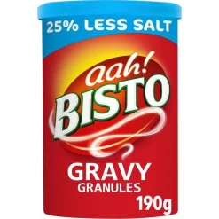 Groceries|Bisto Reduced Salt Beef Gravy Granules 190g