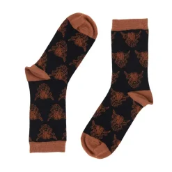 Socks|Souvenirs|Black Heilan Coo Ladies Bamboo Ankle Socks