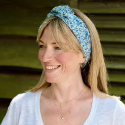Handkerchiefs|Scarves & Wraps|Blue Emma & Georgina Square Bandana