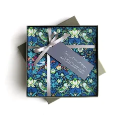 Handkerchiefs|Scarves & Wraps|Blue Strawberry Thief Square Bandana
