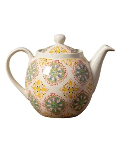 Teapots|Bohemian Yellow & Green Teapot