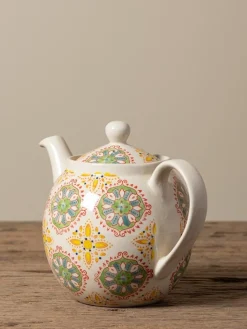 Teapots|Bohemian Yellow & Green Teapot