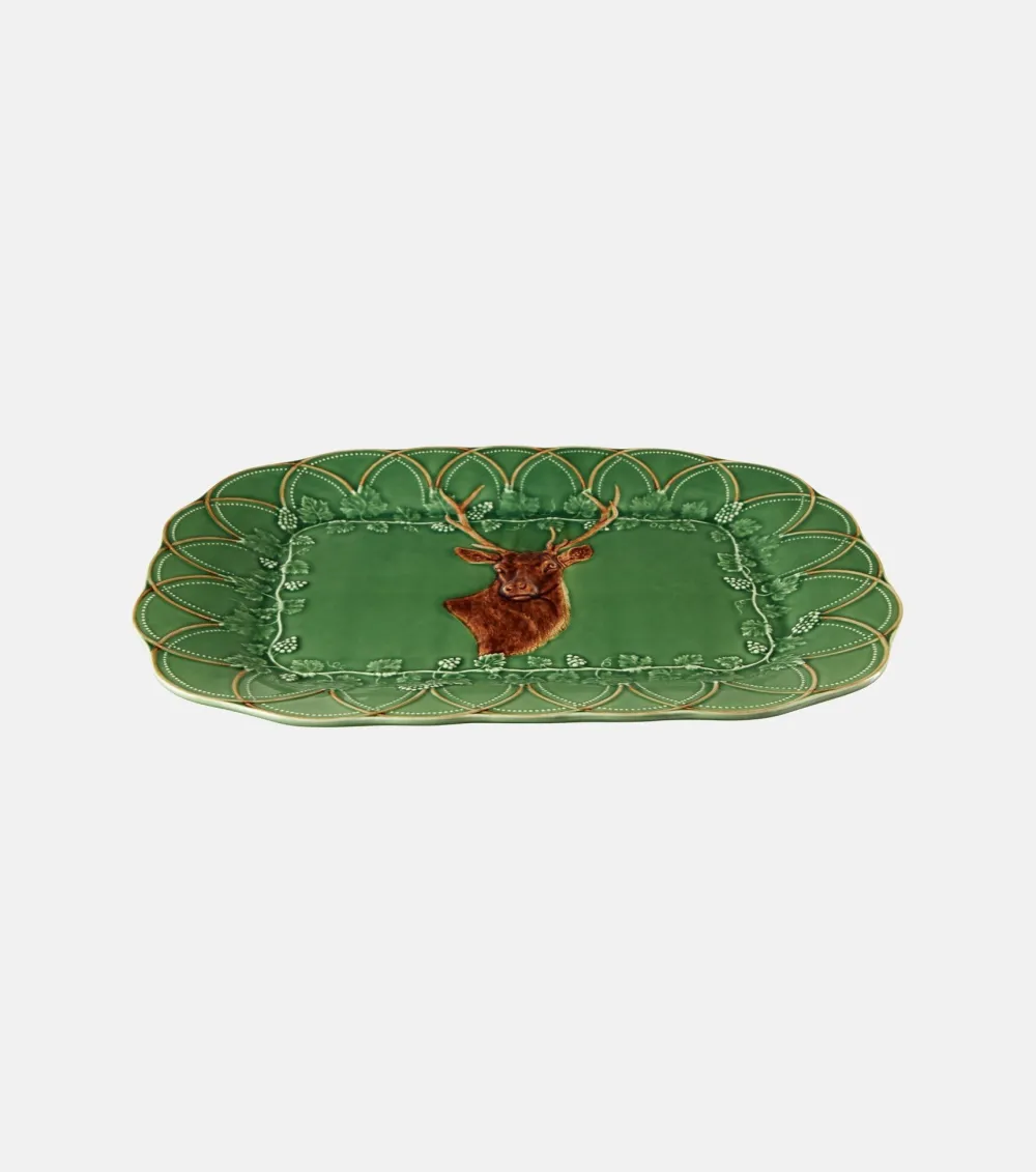 Bordallo Pinheiro Trays|Bordallo Pinheiro|Wood Grove Deer Tray