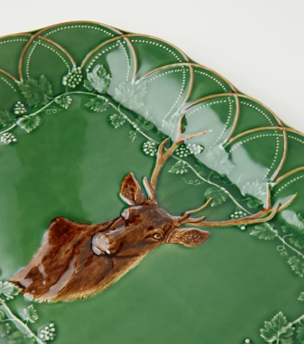 Bordallo Pinheiro Trays|Bordallo Pinheiro|Wood Grove Deer Tray