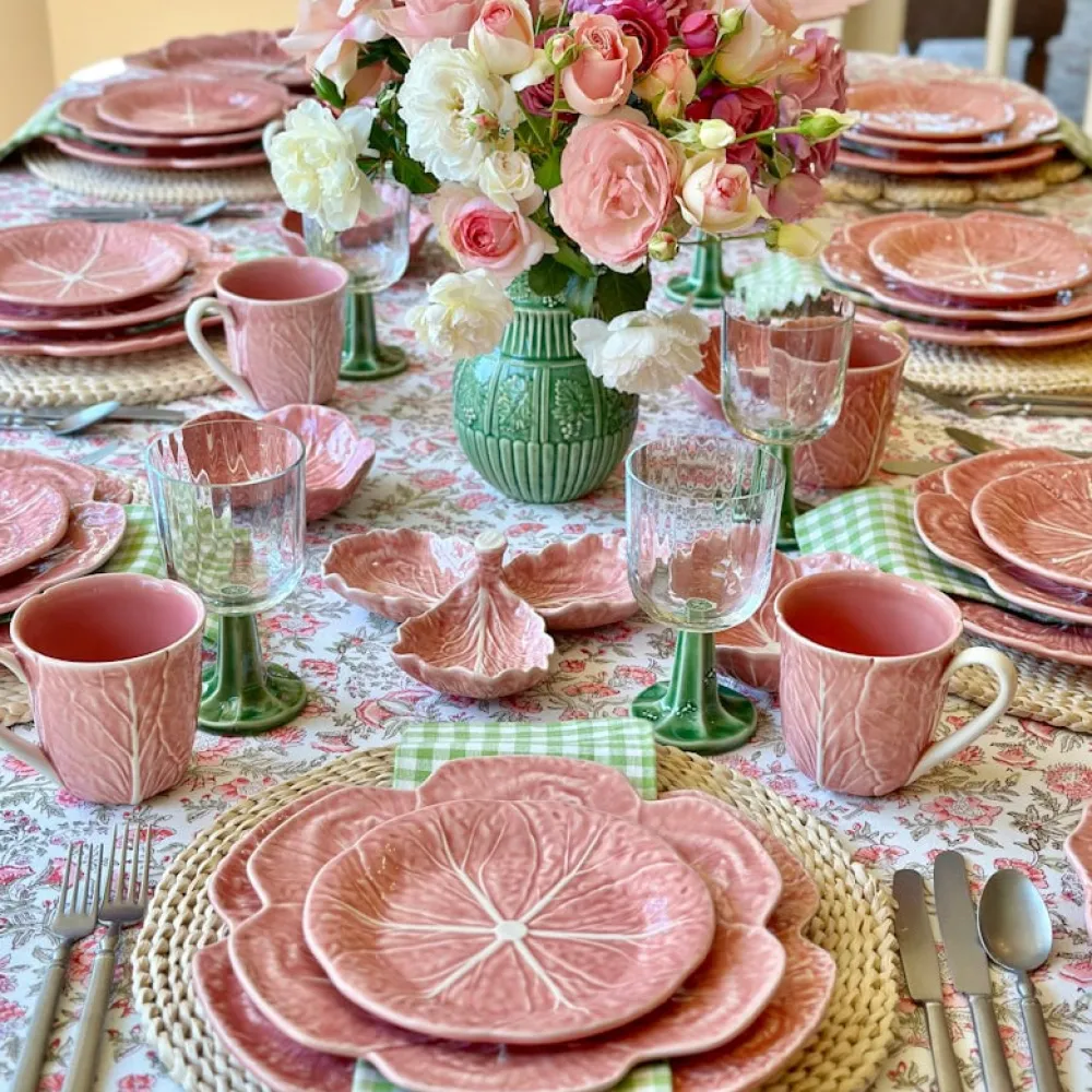 Bordallo Pinheiro Bordallo Pinheiro|Pink Cabbage Dinner Plate