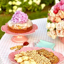 Bordallo Pinheiro Bordallo Pinheiro|Serving Plates|Pink Cabbage Cake Stand