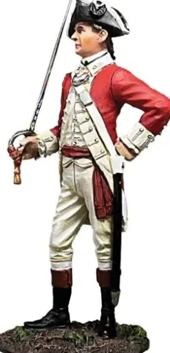 W. Britain Miniatures|British 43rd Regiment of Foot Company Officer, Standing, 1780 Figurine