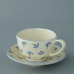 Brixton Pottery Brixton Pottery|Teacups & Saucers|Cornflower Breakfast Cup & Saucer