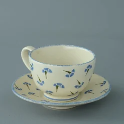 Brixton Pottery Brixton Pottery|Teacups & Saucers|Cornflower Breakfast Cup & Saucer
